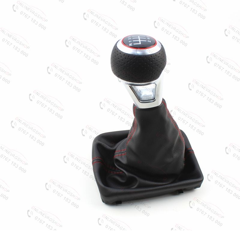 Nuca piele perforata S-line cu manson schimbator Audi A4 B8, B8,5, A5,A6 4F ,Q5